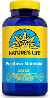 2 X Nature's Life Prostate Maintain -- 250 Vegetarian Capsules