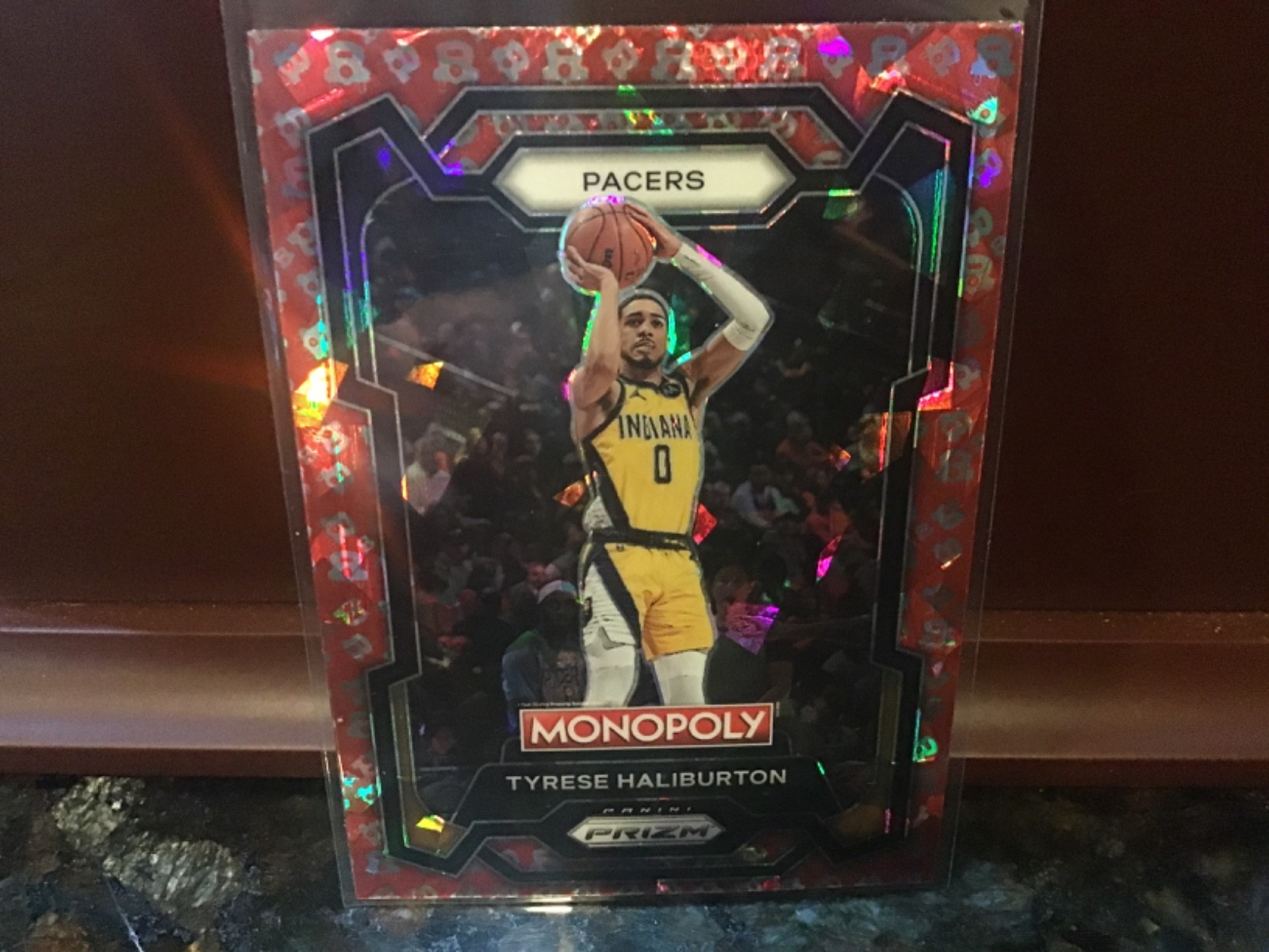 2023-24 Panini Prizm Monopoly - Tyrese Haliburton #34 Free Parking Prizm