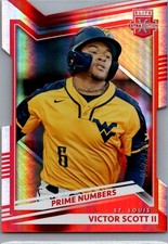 2022 Panini Elite Extra Edition #157 Victor Scott II Prime Die Cut #/139