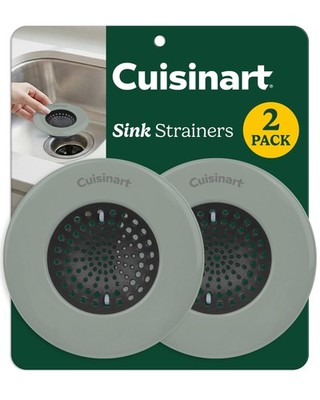 Cuisinart Sink Strainers- 2 Pack Kitchen Sink Drain Strainer & Food Catcher w...