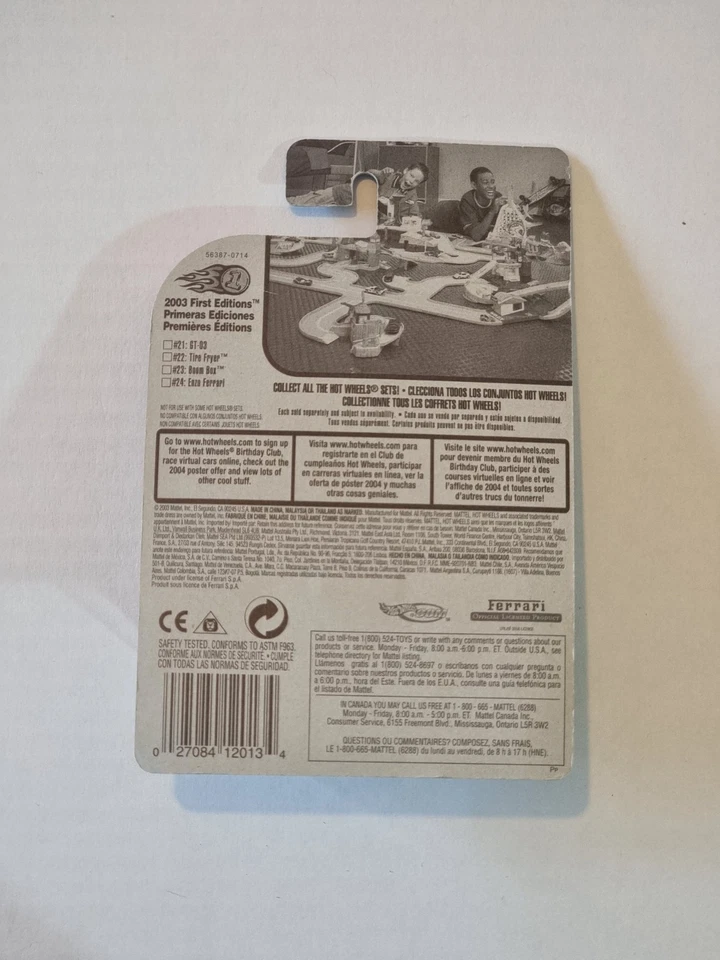 HOT WHEELS FERRARI ENZO PRIMERA EDICIÓN ROJO VARIANTE BLISTER RARA Foto 2 de 2