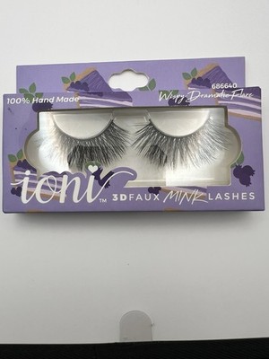 ioni 3D Faux Mink EYELashes XL Wispy Full Dramatic 100% Hand Made 686640~ NEW