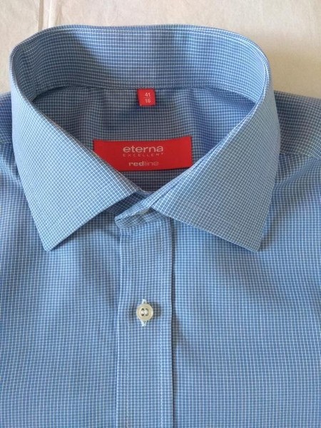 Men ETERNA Shirt White Cotton 40 /L / 48 #3P5R