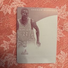 PRINT PLATE 1/1! 2014 Immaculate Nameplate magenta Andrew Wiggins ROOKIE CARD. rookie card picture