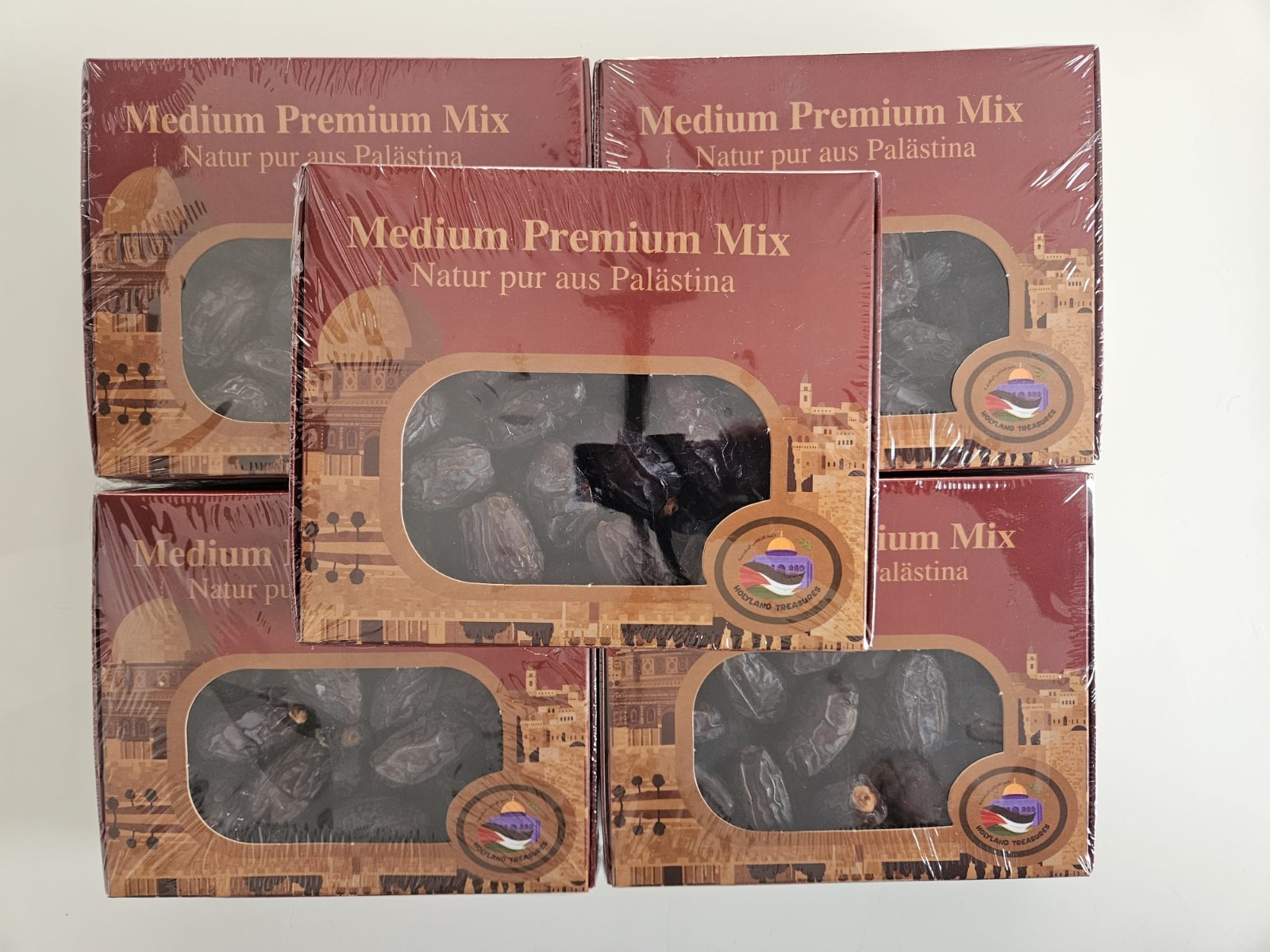 5 Packungen Premium Medium Mix Medjool Datteln aus Palästina