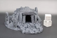 Tabletop Terrain Forest Barrow Burial Mound Tomb Dnd RPG Wargame Skirmish 28mm