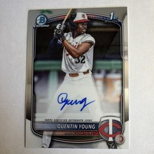 2025  Bowman Draft Chrome Prospect Autograph Quentin Young #CPA-QY