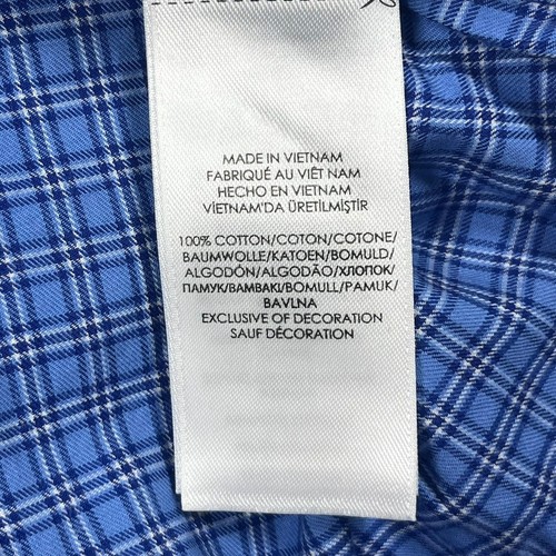 Ralph Lauren Button Down Hemd Herren mittelblau kariert langarm Baumwolle Pony - Bild 7 von 12