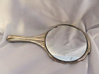 Vintage 5” Antique Art Deco  Shell Hand Mirror Vanity Silver Plate — photo 4