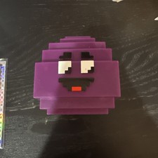 McDonald  s Minecraft Movie Grimace Egg Adult Happy Meal Toy with Code Card