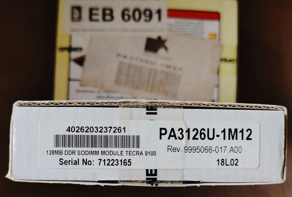 128MB 266MHz DDR RAM PC-2100S SODIMM TOSHIBA Tecra Satellite Memory NEW BOXED - Immagine 4 di 4