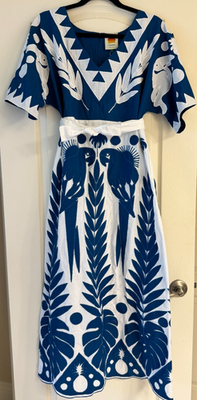 sachin and babi light blue dress 🐟 I'm breaking down how this viral Farm Rio dress is made. 💸 Come to find  out if you're getting ripped off. 🎓 Stay for the master class in denim  development main image 0