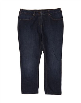 Rohan Damen Cropped Jeans UK 16 Large W36 L24 Navy Blau Baumwolle DJ01
