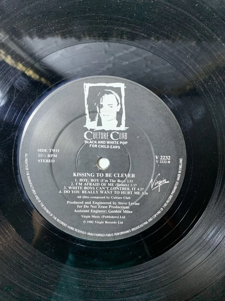 Culture Club – Kissing To Be Clever Vinyl - Do You Really Want To Hurt Me WLP - Image 3 of 4