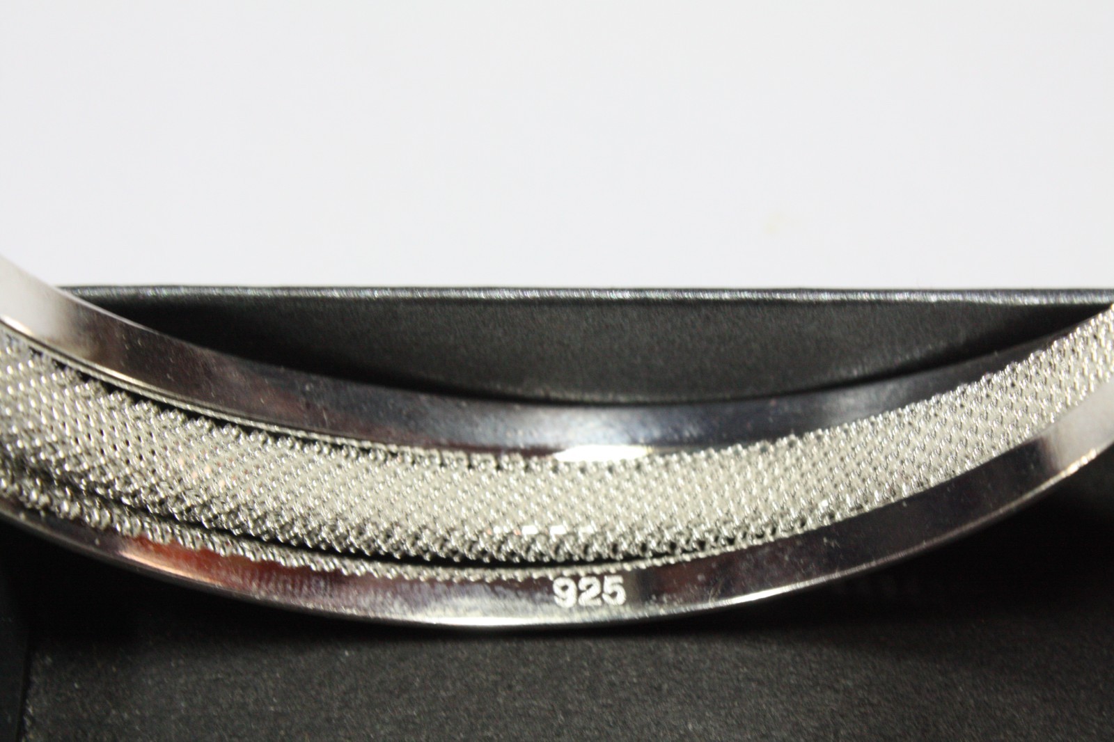Solid 925 Sterling Silver Torque Bangle Bracelet … - image 2