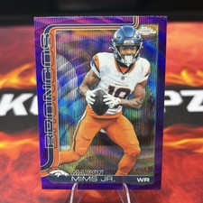 2025 Topps Chrome Marvin Mims Jr. Purple WAVE /75 Denver Broncos #87