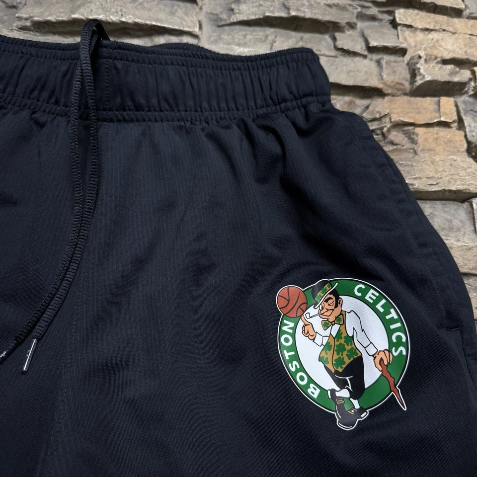 Boston Celtics Under Armour Shorts Men’s Small NBA Basketball Black Drawstring - Image 2 of 4
