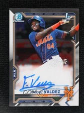 2021 Bowman Chrome Prospects Auto Freddy Valdez #CPA-FV Auto 0vc5