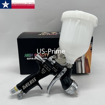 For DEVILBISS Black TE20 1.3MM Tip 600 Ml Cup Paint Gun Gravity Spray Gun USA