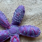 Handmade Felt Embroidered Stuffed Flower Fidget Toy — photo 4