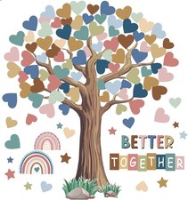 108 Sheet Tree Bulletin Board Set Classroom Tree Bulletin Board Set Heart