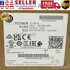 New Allen Bradley 25A-D024N114 PowerFlex 523 11kW (15Hp) AC Drive