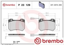Brembo P23129 Bremsbelagsatz für Scheibenbremse Bremsbelagsatz für Alfa romeo Brembo P23129 Bremsbelagsatz für Scheibenbremse Bremsbelagsatz für Alfa romeo