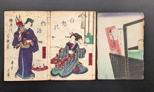 Libro giapponese con xilografia Ukiyo-e 8-496 2 volumi Utagawa Yoshiiku