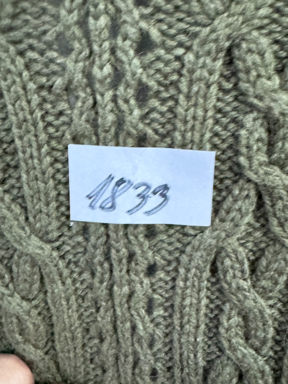 H&M MAMA Olive Green Cable Knit Long Cardigan - Size L image 9