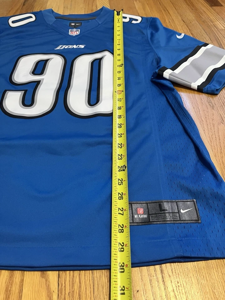 Мужская футболка Ndamukong Suh Detroit Lions 2014 большая синяя Nike ограниченное издание - Изображение 4 из 4