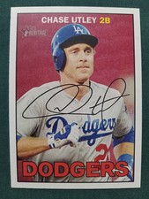 2016 Topps Heritage Chase Utley #305 NM Los Angeles Dodgers Free Shipping