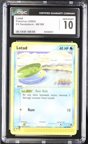 Lotad graded CGC 10 for sale on eBay