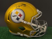 PITTSBURGH STEELERS LEVEON BELL FULL SIZE BLAZE HELMET JSA