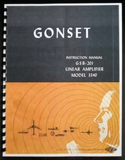GONSET GSB201 GSB-201 Model 3340 Linear Amplifier Instruction Manual