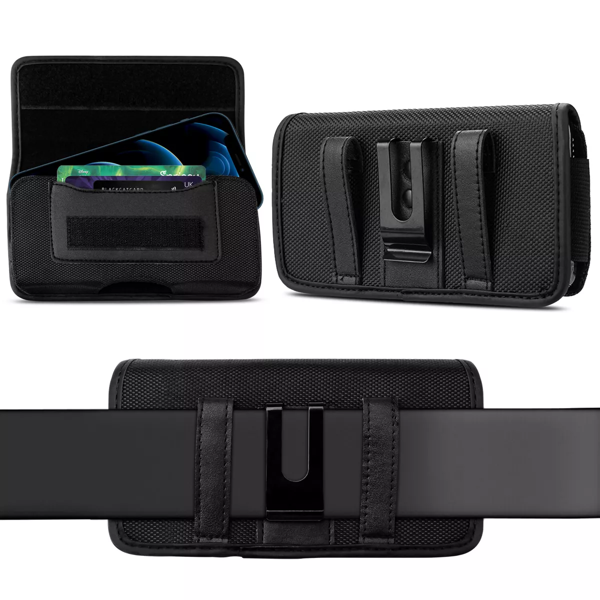 Oxford Cell Phone Waist Belt Clip Holster Loop Bag Pouch Card Holder Case​  Cover