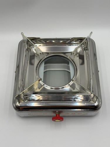 Portable Solid Alcohol Spirit Fuel Burner Stove + SS Mini Pot for Hotpot Camping - Picture 3 of 3