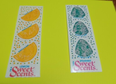 Vintage Illuminations Scratch and Sniff Stickers Lemon/Spearmint  WOW!