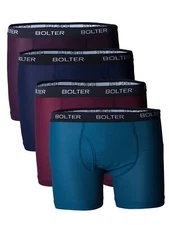 Bolter Men's Nylon Spandex Performance Boxer Briefs