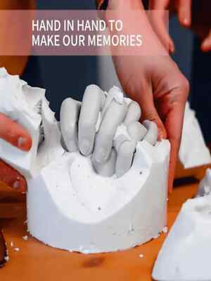 3D Hand Casting Kit Paare Zum Selbermachen Hand Formteil Kit für Erwachsene Andenken Hand TP