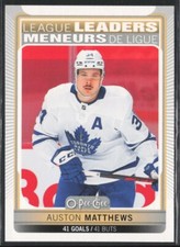 O-Pee-Chee 2021-22 AUSTON MATTHEWS LEAGUE LEADERS Goals #582 Leafs