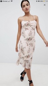 peplum hem midi dress