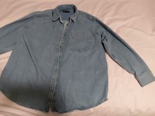 ASOS DESIGN Maternity soft denim shirt  in Light Blue