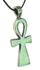 BUTW Egyptian Ankh pewter pendant necklace 1888B