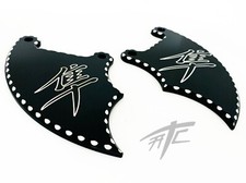 HAYABUSA BLACK CONTRAST CUT FRONT BRAKE CALIPER COVER SET 99-07 SUZUKI HAYABUSA