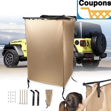 Portable Outdoor Camping Shower Tent Awning Bathing Car Side Toilet Tent L shape