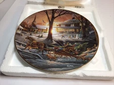 Terry Redlin Racing Home Collector Plate 1998 Heartland Collection Home DecorNEW