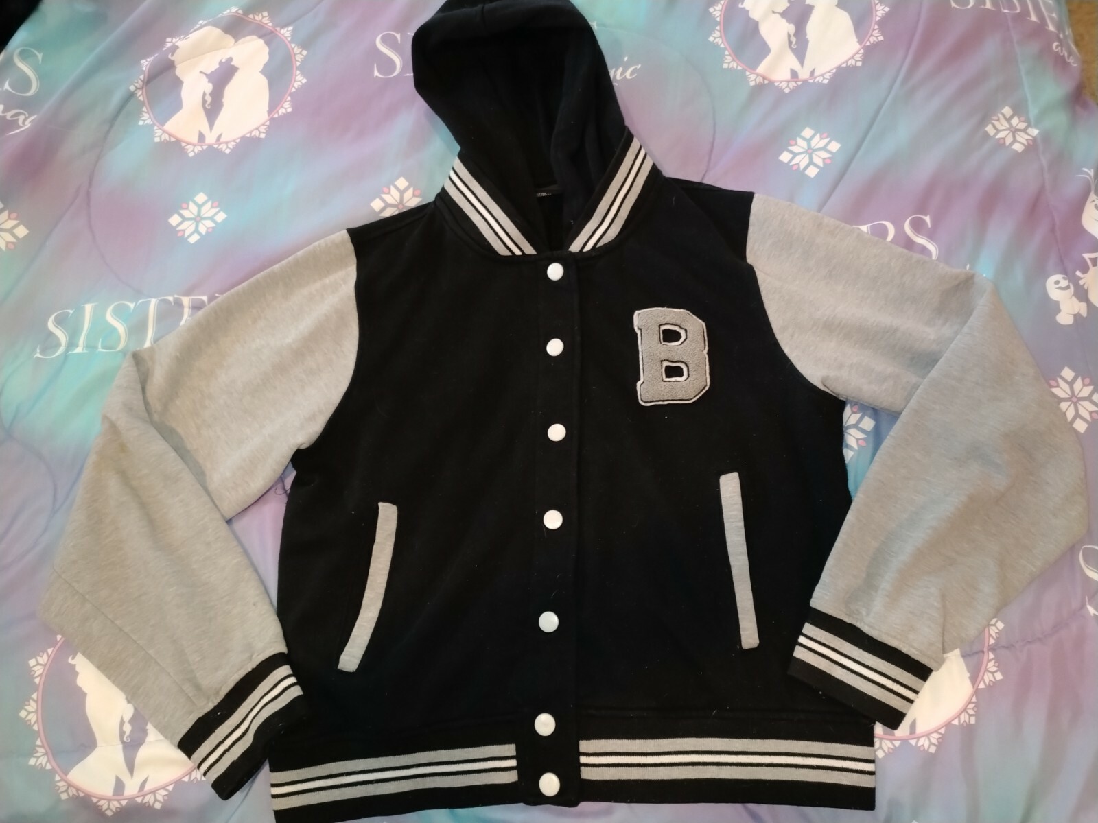 Riflessi Varsity Jacket Button Up Sweatshirt XL - image 1