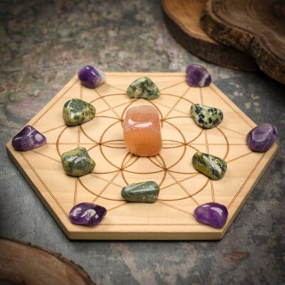 HSFY: Focus and Motivation Mini Crystal Grid Set - Crystal Grid Kit