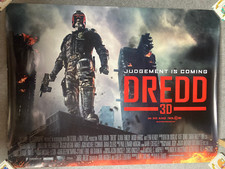 DREDD (2012) RARE UK quad (30" x 40") rolled genuine cinema movie film poster