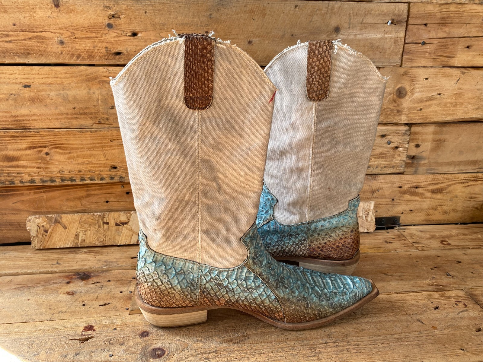 Roberto cavali western cowboys python  exotic, sn… - image 11